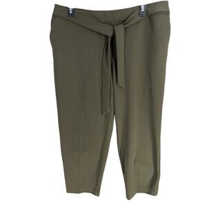 Worthington Dress Pants Size 14 Green High Rise Business Minimalist Office